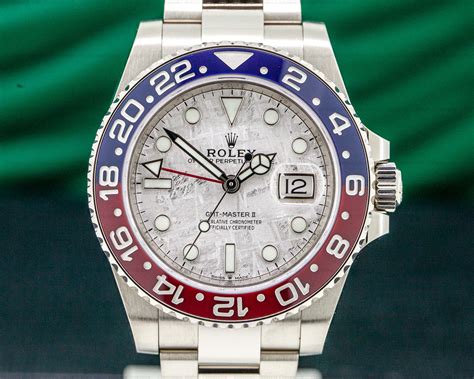 rolex gmt master ii pepsi white gold price